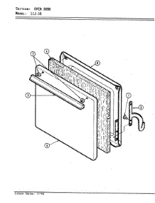 02 - Door parts for Magic Chef Range 11JK-10K from AppliancePartsPros.com