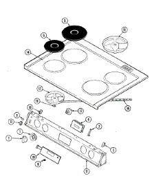 04 - Top Assembly parts for Magic Chef Range 6895VRA from AppliancePartsPros.com