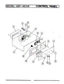 02 - Control Panel parts for Magic Chef Oven 99F-4EXW from AppliancePartsPros.com