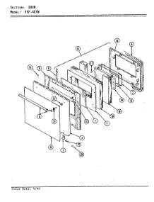 03 - Door parts for Magic Chef Oven 99F-4EXW from AppliancePartsPros.com