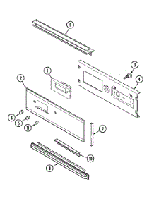 02 - Control Panel parts for Magic Chef Oven 9865VUV from AppliancePartsPros.com