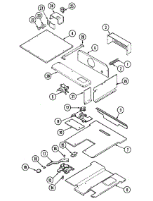 04 - Internal Controls parts for Magic Chef Oven 9865VUV from AppliancePartsPros.com