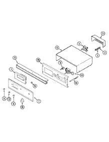 02 - Control Panel parts for Magic Chef Oven 9855XUB from AppliancePartsPros.com