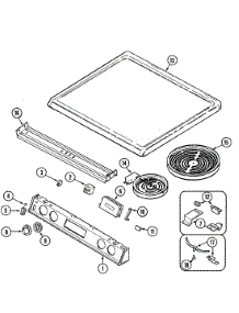 10 - Top Assembly parts for Magic Chef Range 7858XVA from AppliancePartsPros.com
