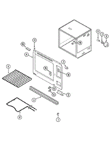08 - Oven (Upper) parts for Magic Chef Range 7858XVA from AppliancePartsPros.com