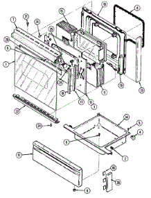 02 - Door / Drawer (6551Xrx & 6651Xrx) parts for Magic Chef Range 6551XRA from AppliancePartsPros.com