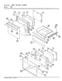 03 - Door / Drawer parts for Magic Chef Range 38HK-5TXW from AppliancePartsPros.com