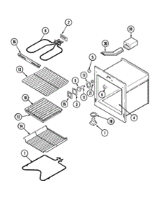 06 - Oven parts for Magic Chef Oven 9834XPB from AppliancePartsPros.com