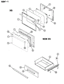 02 - Door / Drawer parts for Magic Chef Range 65HN-1 from AppliancePartsPros.com