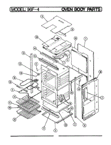 06 - Oven / Body parts for Magic Chef Oven 96FA-4CX from AppliancePartsPros.com