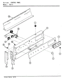 03 - Control Panel parts for Magic Chef Range B38JA-2CXW-ON from AppliancePartsPros.com