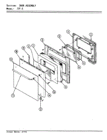 04 - Door - Upper parts for Magic Chef Oven 77FK-5EXWW from AppliancePartsPros.com