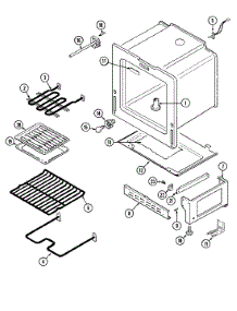 04 - Oven / Base parts for Magic Chef Range C3523WVV from AppliancePartsPros.com