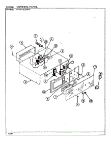 02 - Control Panel parts for Magic Chef Oven 97FN-4EVWW from AppliancePartsPros.com
