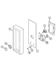 03 - Controls (Upper) parts for Magic Chef Range 7858XVW from AppliancePartsPros.com