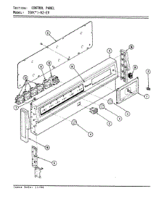 02 - Control Panel parts for Magic Chef Range 35HN-92KW-EV from AppliancePartsPros.com