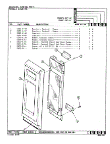 04 - Control Panel (Cm46fn-14T-02) parts for Magic Chef Oven 77JN-5EVWM from AppliancePartsPros.com