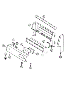 02 - Control Panel parts for Magic Chef Range C3862XYB from AppliancePartsPros.com