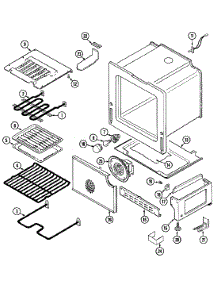 04 - Oven / Base parts for Magic Chef Range 6893VVV from AppliancePartsPros.com