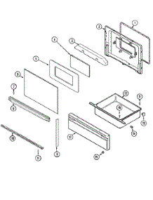 04 - Door / Drawer (Series 45) parts for Magic Chef Range 3521XRW from AppliancePartsPros.com