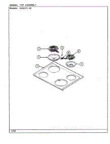 05 - Top Assy. parts for Magic Chef Range B35HA-92X-DGI from AppliancePartsPros.com