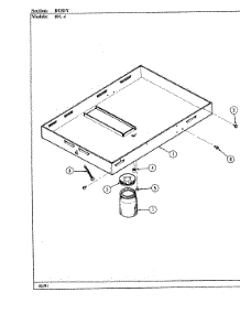 02 - Burner Box parts for Magic Chef Cooktop 89L-4 from AppliancePartsPros.com