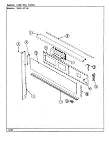 02 - Control Panel (With Tv) parts for Magic Chef Oven 59GN-5TVW from AppliancePartsPros.com