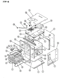 07 - Oven / Body parts for Magic Chef Oven 77FN-5EVWM from AppliancePartsPros.com