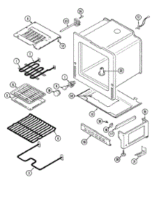 04 - Oven / Base parts for Magic Chef Range C3862VYV from AppliancePartsPros.com