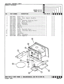 10 - Turntable (Cm46f-14T-02) parts for Magic Chef Oven 77JK-5EXWM from AppliancePartsPros.com