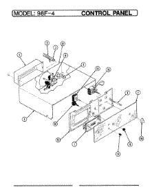 02 - Control Panel parts for Magic Chef Oven 98FA-4CW from AppliancePartsPros.com