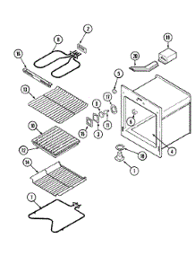 06 - Oven parts for Magic Chef Oven 9864VPV from AppliancePartsPros.com