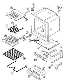 04 - Oven / Base parts for Magic Chef Range C3882VRV from AppliancePartsPros.com