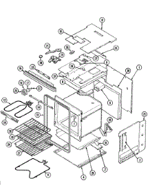 03 - Oven / Body parts for Magic Chef Oven 9844XPB from AppliancePartsPros.com