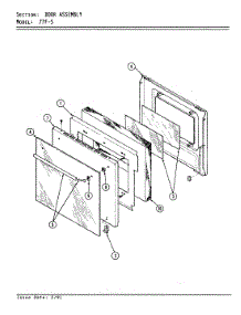 03 - Door - Lower parts for Magic Chef Oven B77FN-5EVWW from AppliancePartsPros.com