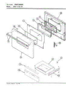 03 - Door Parts parts for Magic Chef Range B35HN-92W-EV from AppliancePartsPros.com