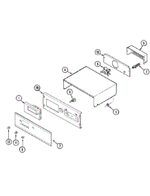 02 - Control Panel parts for Magic Chef Oven 9845XUB from AppliancePartsPros.com