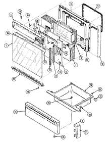 05 - Door / Drawer parts for Magic Chef Range 7858XRW from AppliancePartsPros.com