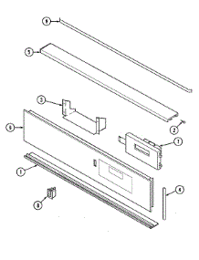 02 - Control Panel parts for Magic Chef Oven 9876XVB from AppliancePartsPros.com