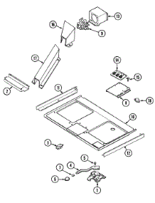 06 - Internal Controls parts for Magic Chef Range 7858XUW from AppliancePartsPros.com