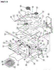 02 - Body parts for Magic Chef Range 38JN-2CX-ON from AppliancePartsPros.com