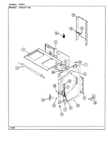 02 - Body parts for Magic Chef Range B35HA-92X-ON from AppliancePartsPros.com