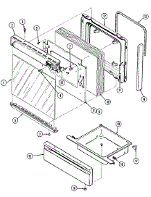 02 - Door / Drawer (6500Srx) parts for Magic Chef Range 6500SRS from AppliancePartsPros.com