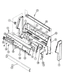 02 - Control Panel parts for Magic Chef Range C3542XRW from AppliancePartsPros.com