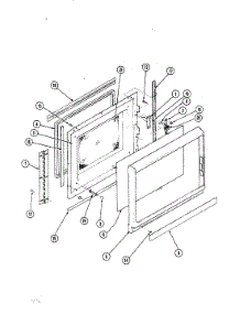 04 - Door (Cm46d-9P) parts for Magic Chef Oven 97F-4EXWM9 from AppliancePartsPros.com