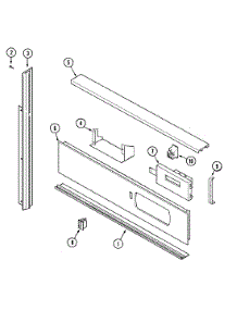 02 - Control Panel parts for Magic Chef Oven CEW3330ACB from AppliancePartsPros.com