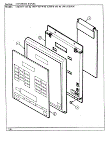 02 - Control Panel (Cm47f-14T-02) parts for Magic Chef Oven 59FK-5TXWM from AppliancePartsPros.com