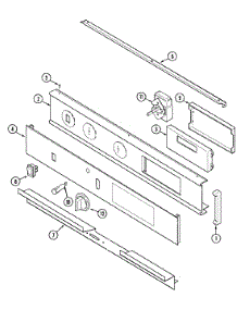 02 - Control Panel parts for Magic Chef Oven 9855XVB from AppliancePartsPros.com