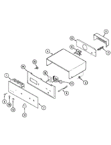 02 - Control Panel parts for Magic Chef Oven 9854VPV from AppliancePartsPros.com