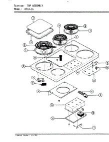 02 - Surface Unit parts for Magic Chef Cooktop 87LA-1G from AppliancePartsPros.com
